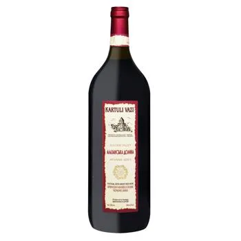 Вино Kartuli Vazi Алазанська долина червоне напівсолодке 11,5% 1,5л - Фото 1