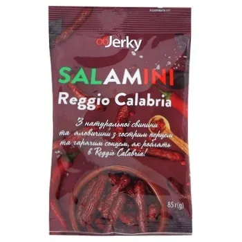 Ковбаски Objerky Salamini сиров'ялені 85г - Фото 1