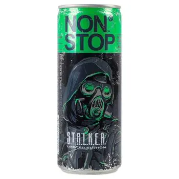 Напій енергетичний Non Stop Stalker Green сильногазований 0,25л - Photo 1