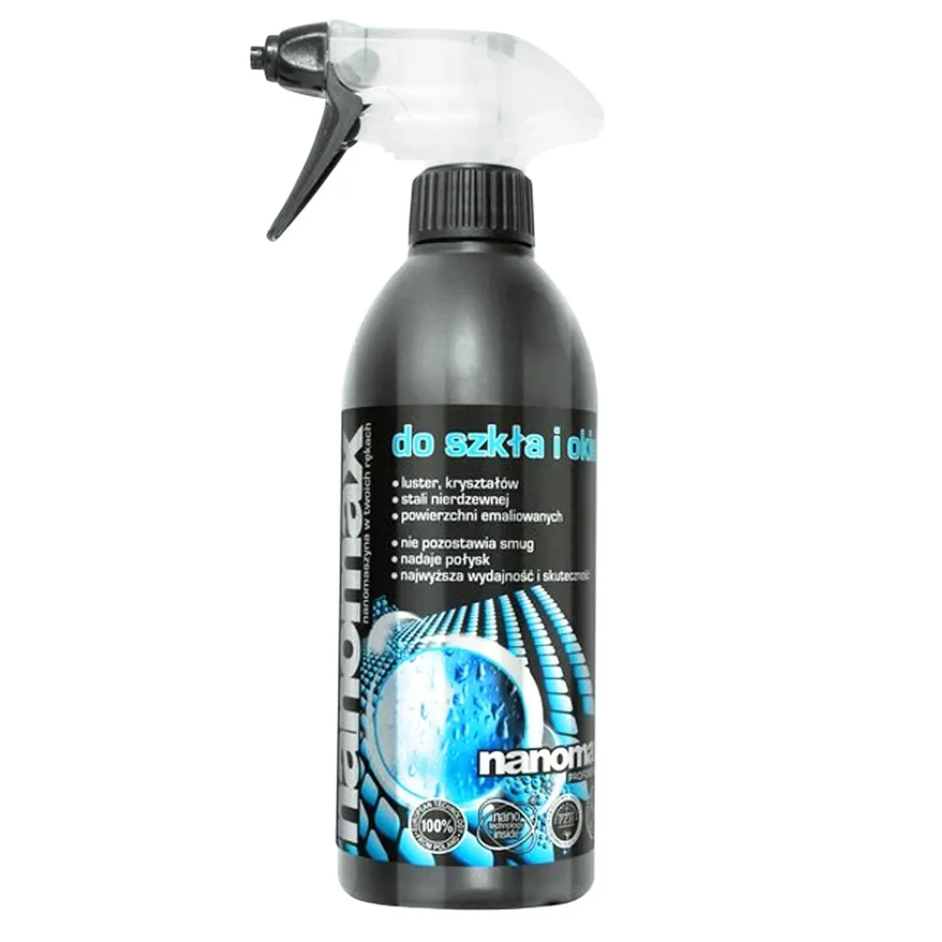 Засіб мийний Nanomax Pro для скла 500мл - Фото 1