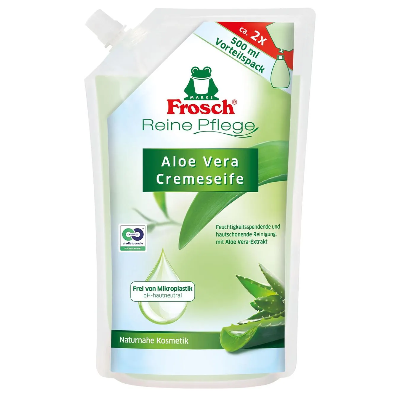 Мило рідке Frosch Алое Вера для рук 500мл - Фото 1