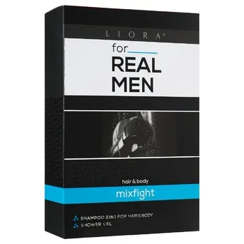 Набір подарунковий Liora for Real Men Mixfight Шампунь-гель для душу 250мл + Гель для душу 250мл - Photo 1