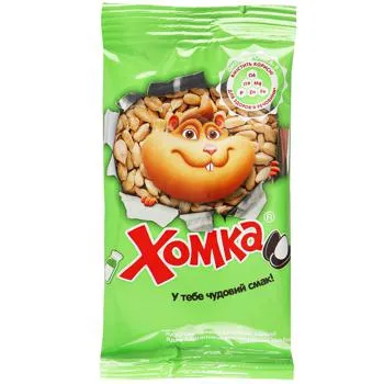 Насіння соняшника Хомка смажене солоне 50г - Photo 1