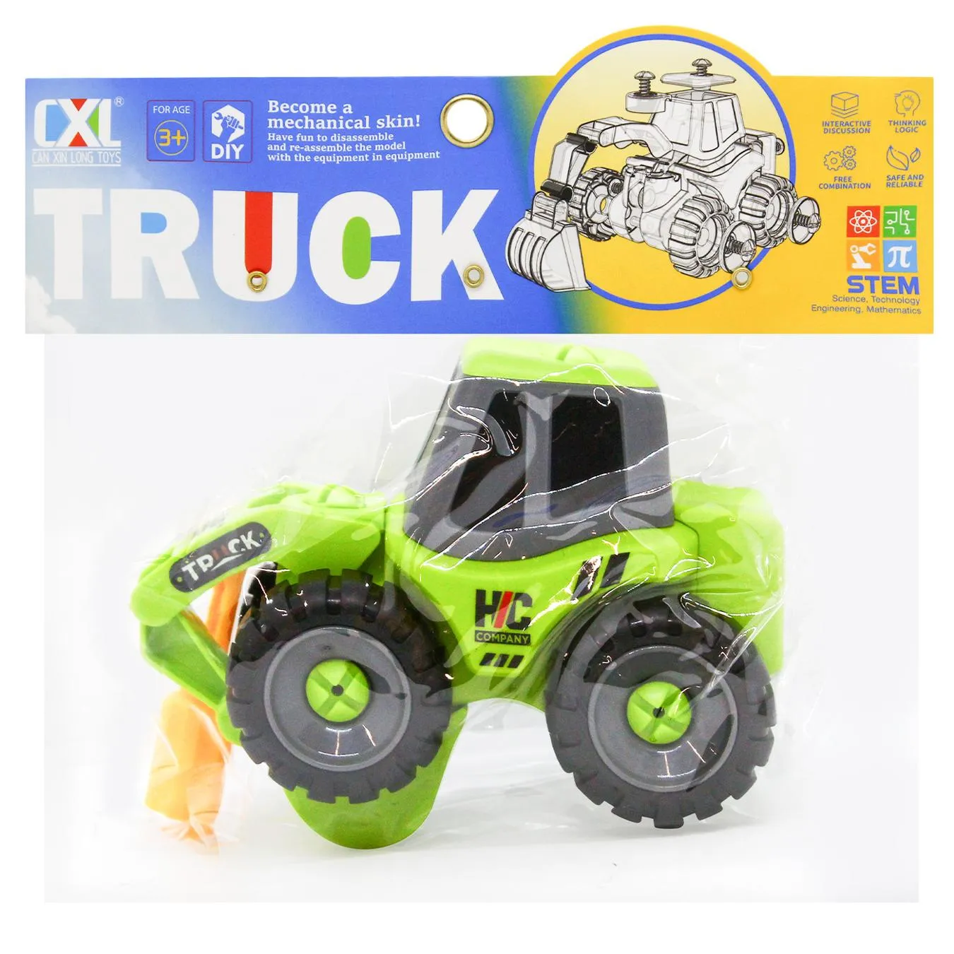 Машина DIY екскаватор Greenwich 19*8*11 см - Фото 1