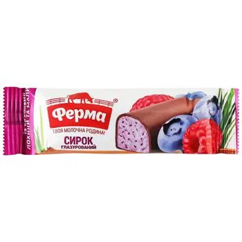 Сирок глазурований Ферма лохина-малина 16% 36г - Photo 1