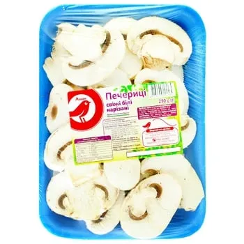 Печериці Auchan нарізані 250г - Photo 1
