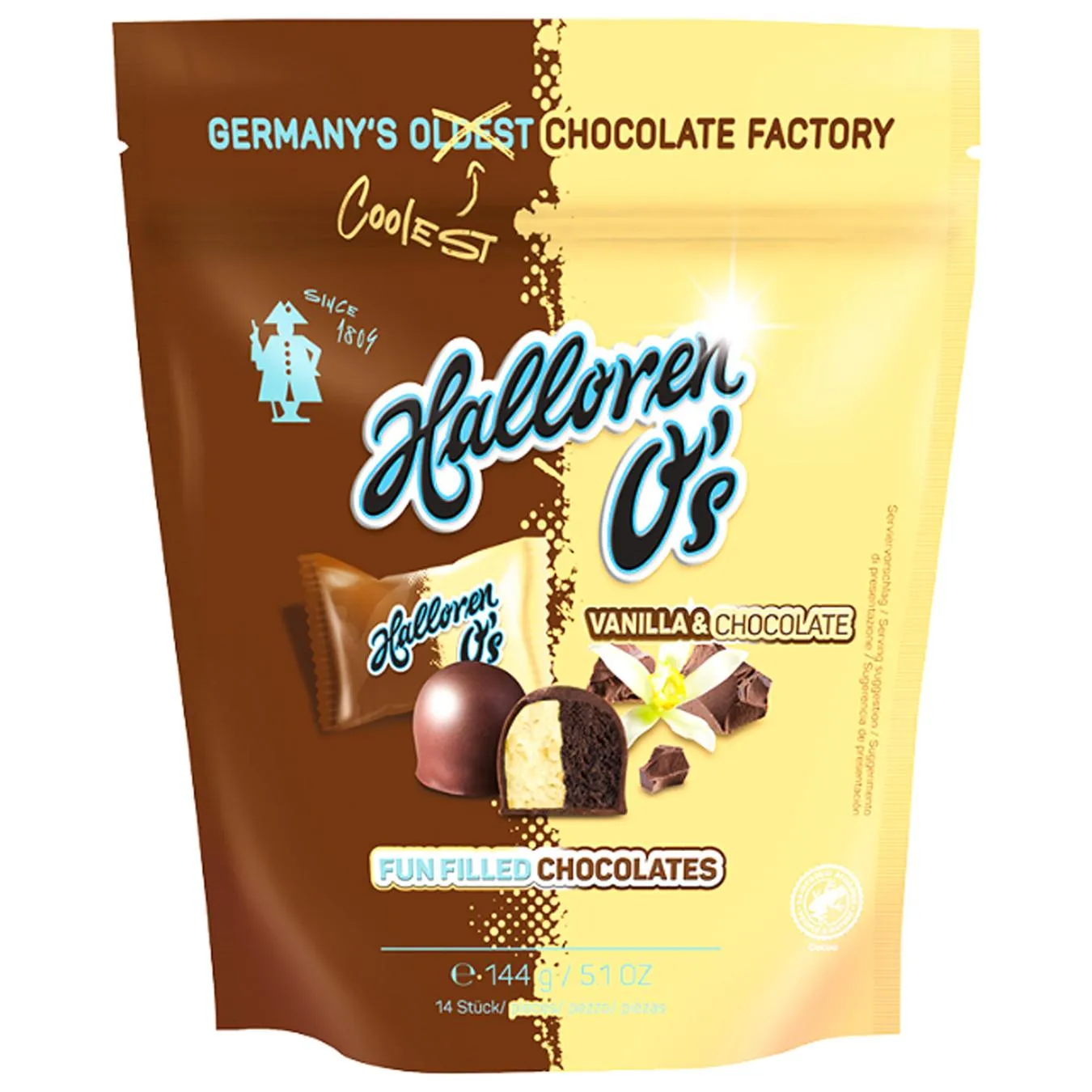 ЦУК HALLOREN O'S ВАНІЛЬ-ШОК 144Г - Фото 1