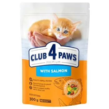 Корм сухий Club 4 Paws Premium з лососем для кошенят 300г - Photo 1