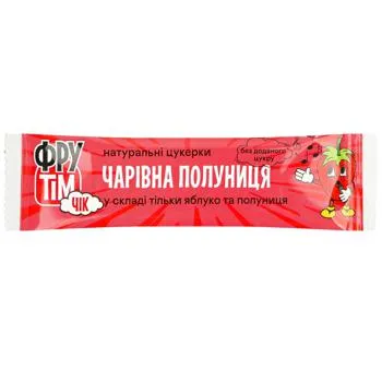 Цукерки натуральні ФруТім Чік Чарівна полуниця 10г - Photo 1