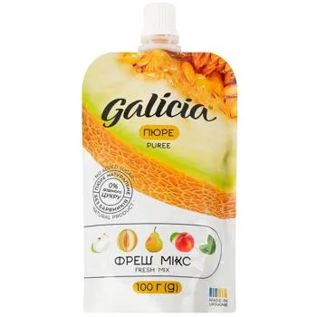 Пюре Galicia Фреш мікс смак Дині та м’яти 100г - Photo 1