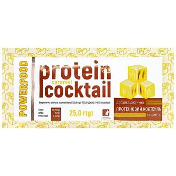 Коктейль Powerfood Протеїновий Карамель №1 25г - Photo 1