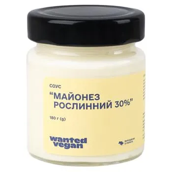 Соус рослинний Wanted Vegan Майонез 30% 180г - Photo 1