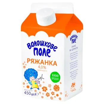 Ряжанка Волошкове Поле 4% 450г - Фото 1