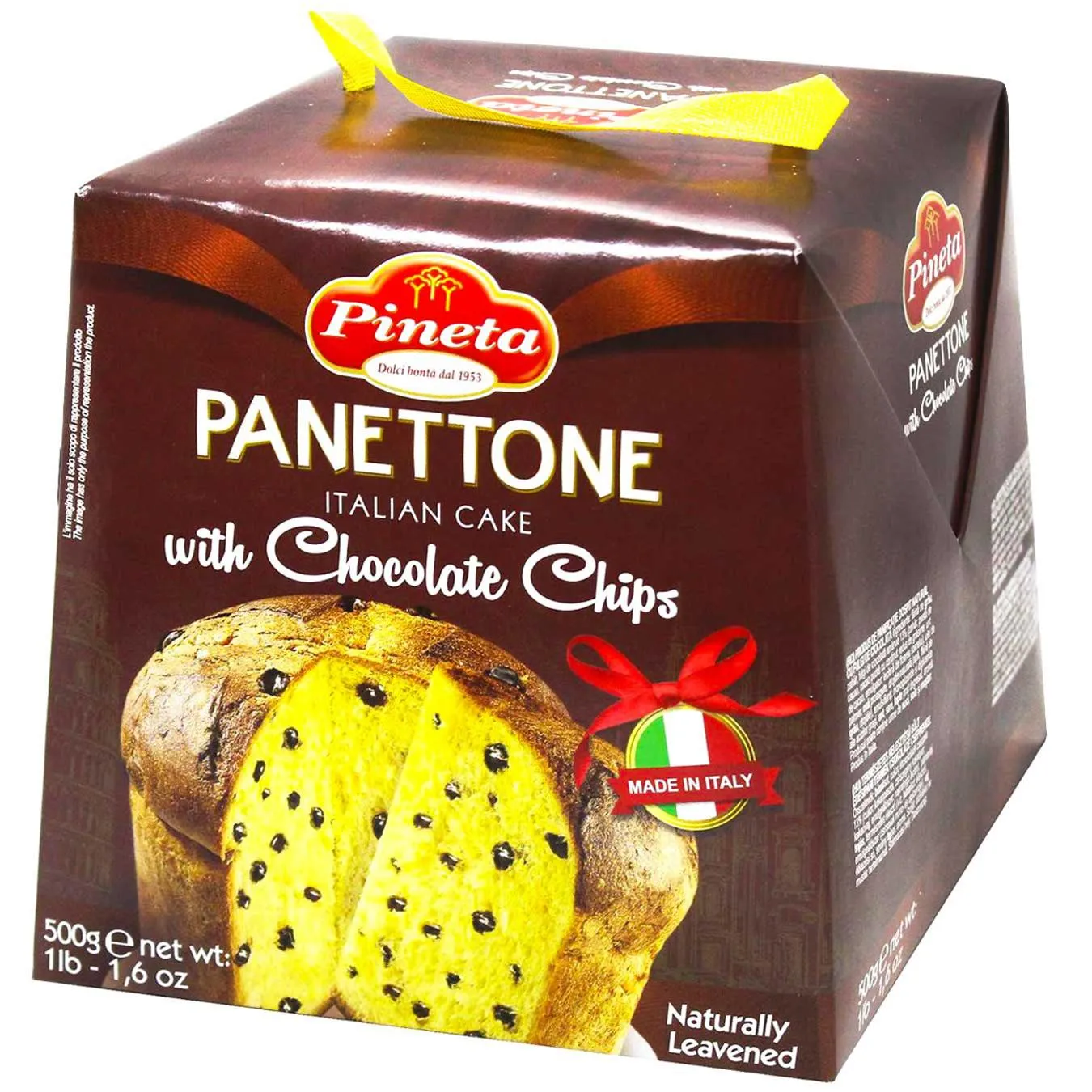 Кекс Pineta Panettone з шоколадними крихтами 500г - Фото 1