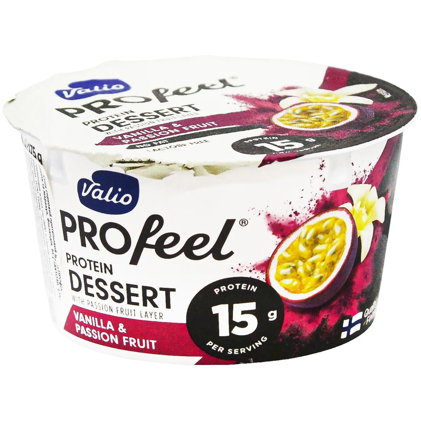 Десерт протеїновий Valio PROfeel ваніль-маракуйя без лактози 175г - Фото 1