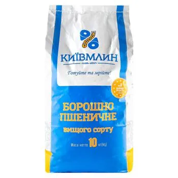 Борошно Київ млин пшеничне вищого сорту 10кг - Фото 3
