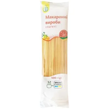 Макаронні вироби Auchan спагеті 400г - Photo 1