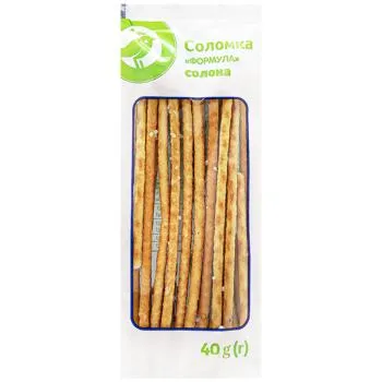 Соломка Auchan солона 40г - Photo 1