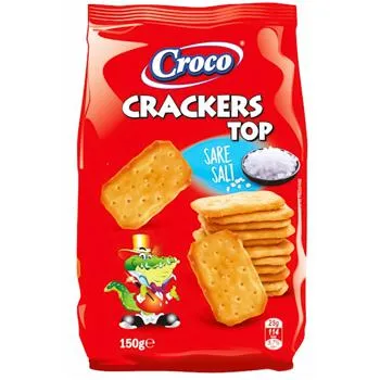 Крекер Croco Crackers Top солоний 150г - Фото 1