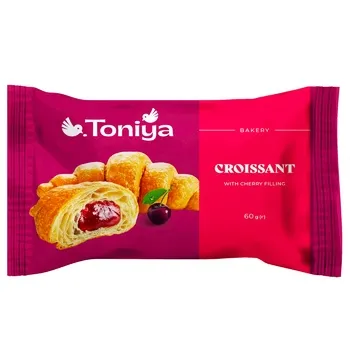 Круасан Toniya з вишневою начинкою 60г - Photo 1