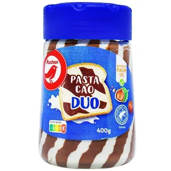 Паста шоколадна Auchan Duo 400г - Photo 1