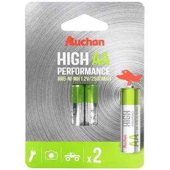 Акумулятори Auchan Premium 2500 АА 2шт - Фото 1