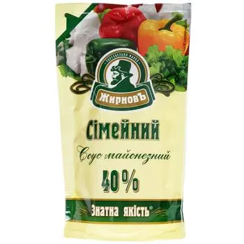 Соус майонезний Жирнов Сімейний 40% 180г - Photo 1