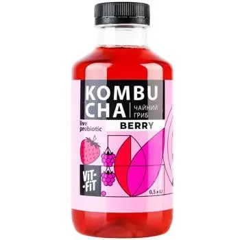 Комбуча Vit-Fit Ягоди 0,5л - Photo 3