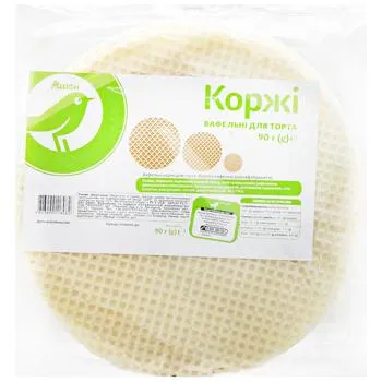 Коржі вафельні Auchan 90г - Photo 1