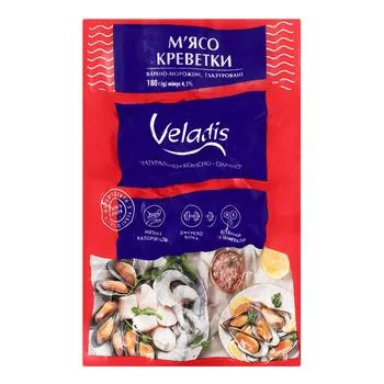 М'ясо креветки Veladis варено-морожене глазуроване 180г - Photo 1