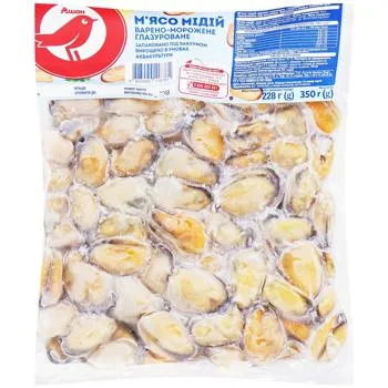 М'ясо мідій Auchan варено-морожене 350г - Photo 1