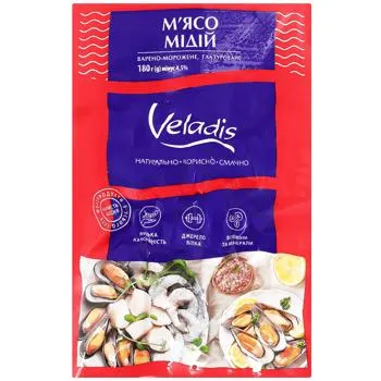 М'ясо мідій Veladis глазуроване варено-морожене 180г - Photo 1