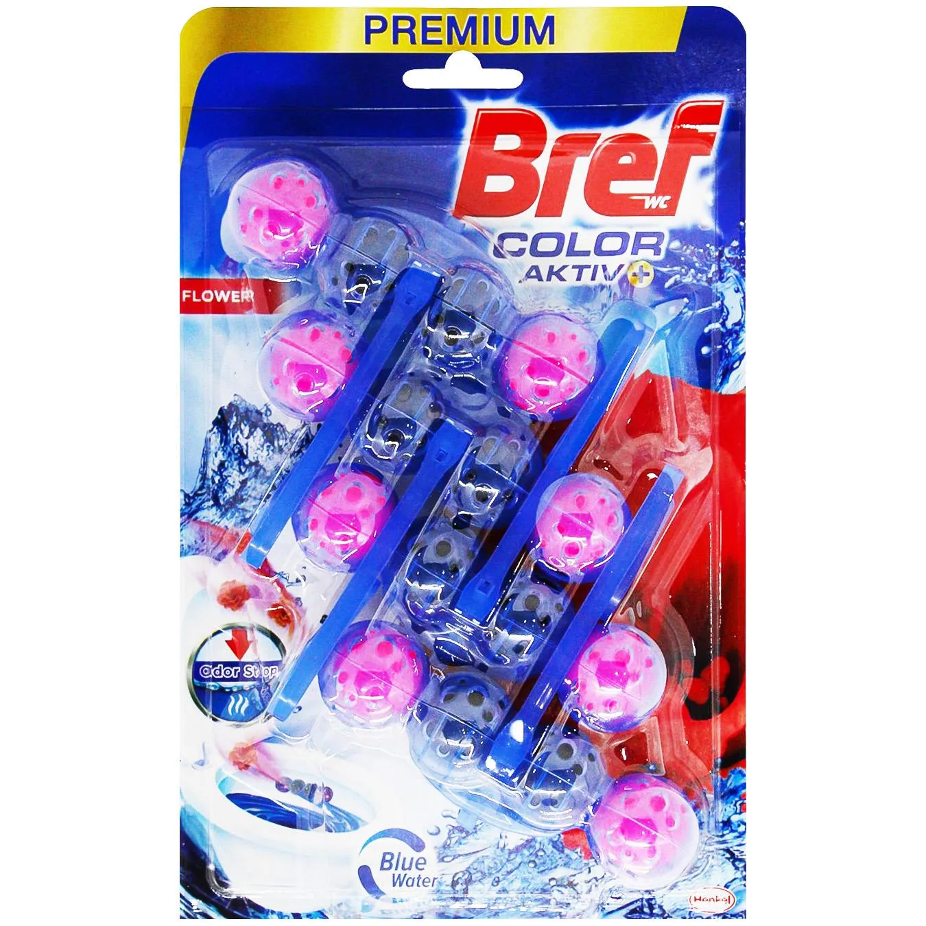 Блок для унітазу Bref Color Aktiv Квіткова свіжість 200г - Фото 4