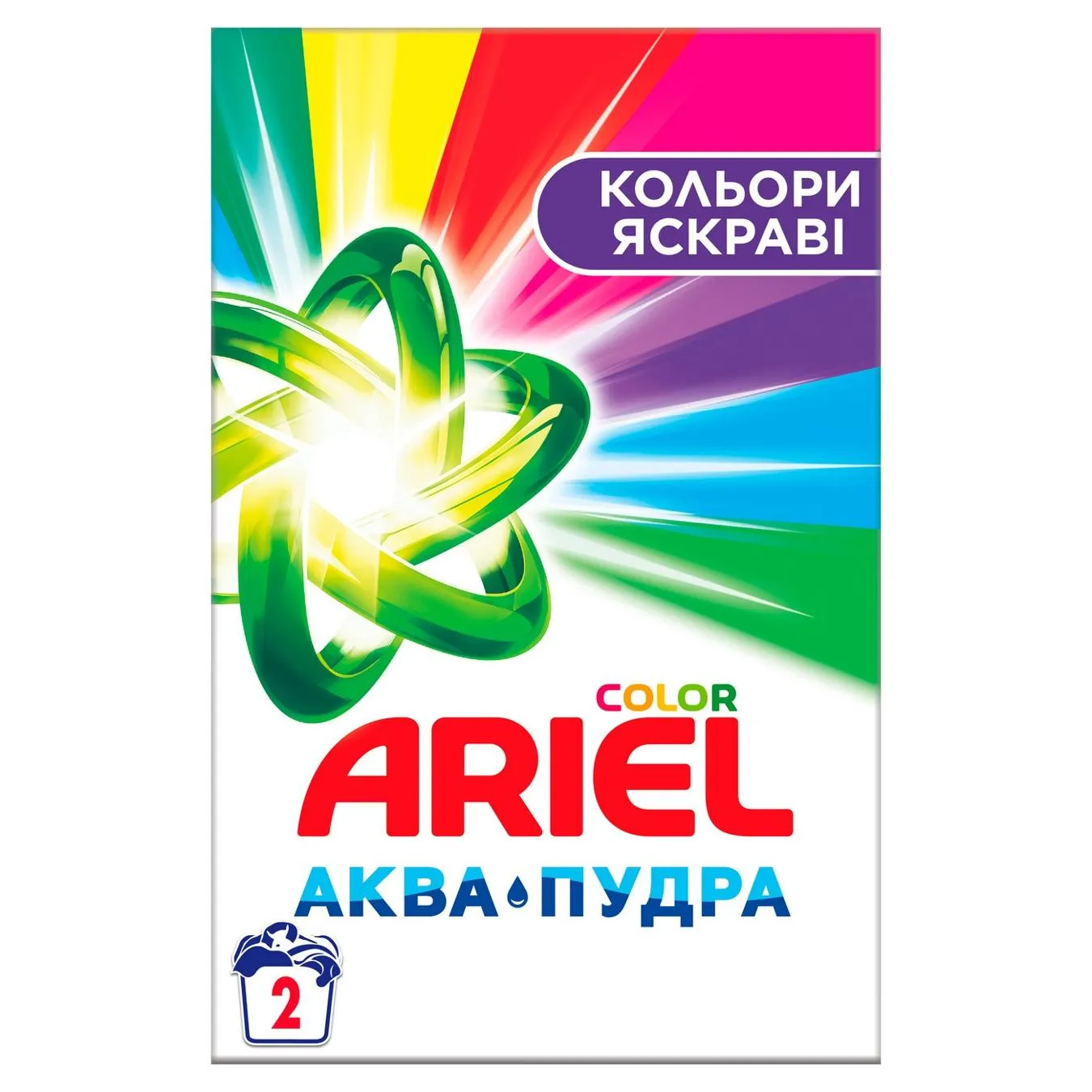 Пральний порошок Ariel Аква-Пудра Color автомат 300г - Фото 1