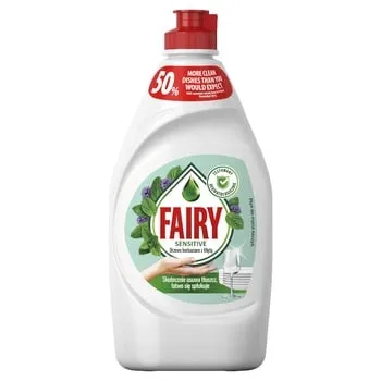 Засіб для миття посуду Fairy Sensitive Чайне дерево та м'ята 450мл - Фото 4