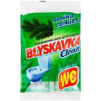 Освіжаючий засіб для унітазу Blyskavka Clean Хвойна свіжість 37г - Фото 1