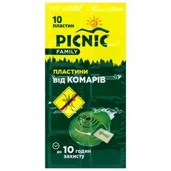 Пластини Picnic Family від комарів 10шт - Photo 3
