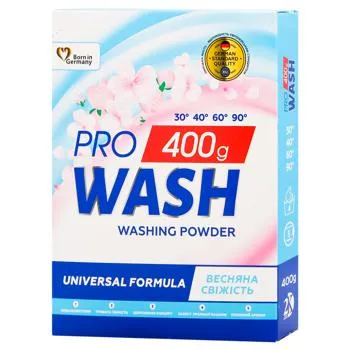 Пральний порошок ProWash Весняна свіжість 400г - Фото 1