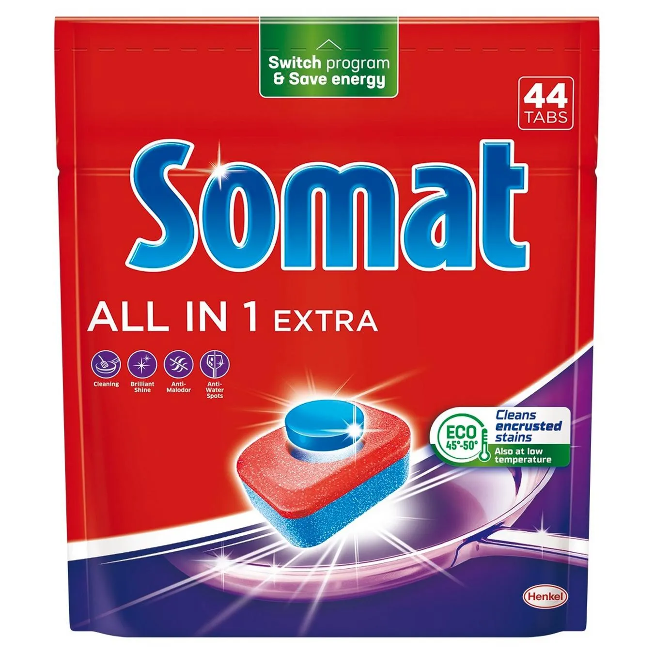 Таблетки для посудомийних машин Somat Extra All in One 44шт - Фото 4