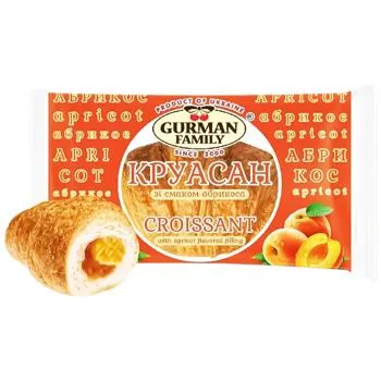 Круасан Gurman Family зі смаком абрикоса 45г - Photo 1