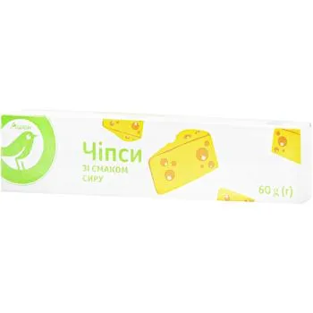 Чипси Auchan зі смаком сиру 60г - Photo 1