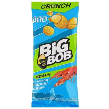 Арахіс Big Bob смажений солоний в хрусткій оболонці зі смаком Варені раки 55г - Photo 1