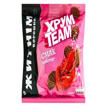 Сухарики ХрумTeam житні зі смаком лобстера 55г - Photo 1