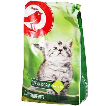 Корм сухий Auchan для кошенят 400г - Photo 1