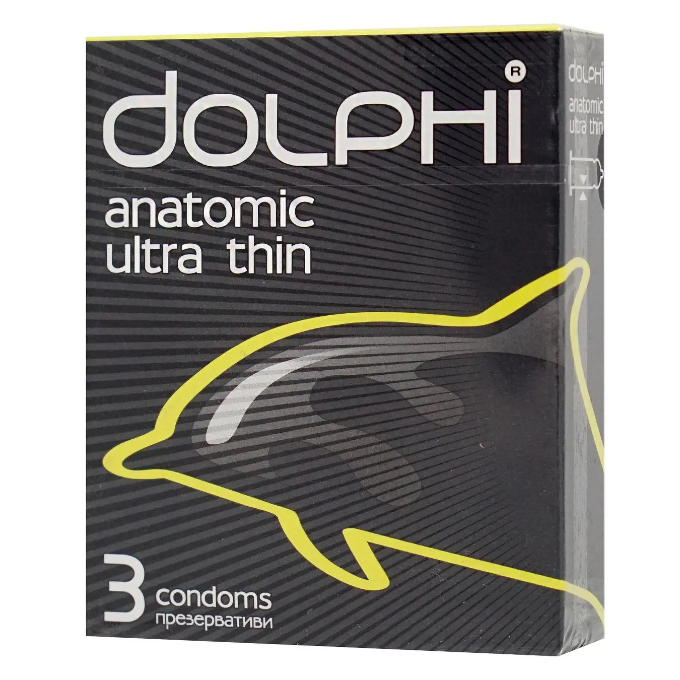 Презервативи Dolphi анатомічні надтонкі 3шт - Фото 4