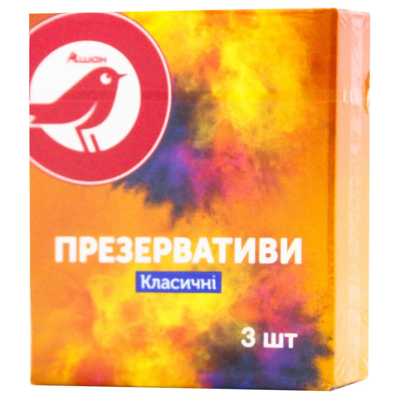 Презервативи Auchan класичні 3шт - Фото 1