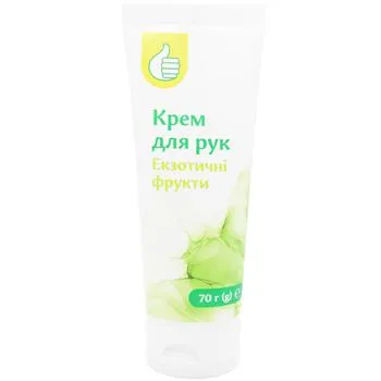 Крем для рук Auchan Екзотичні фрукти 70г - Photo 1