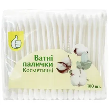 Ватні палички Auchan 100шт - Photo 1