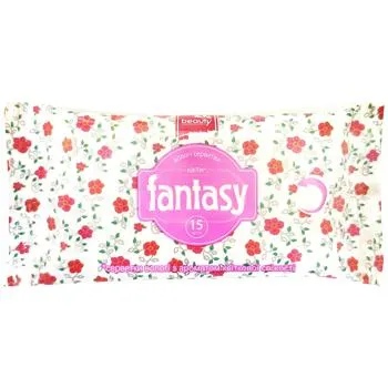 Серветки вологi Fantasy з ароматом квiткової свiжостi 15шт - Photo 1
