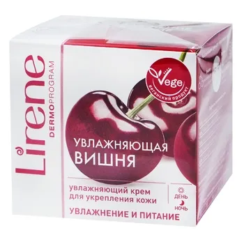 Крем для обличчя Lirene зволоження та живлення вишня та лимон 50мл - Фото 1